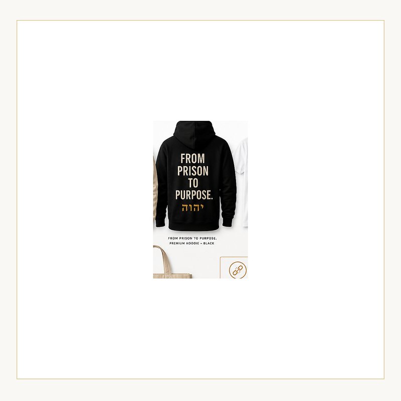 Youth hoodie with the purpose design.